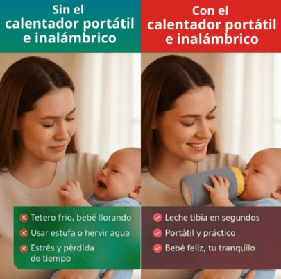 CALENTADOR DE BIBERÓN RECARGABLE
